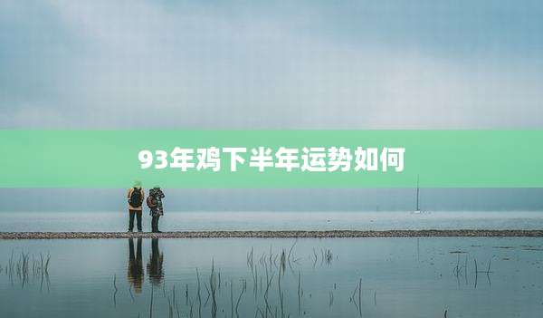 93年鸡下半年运势如何