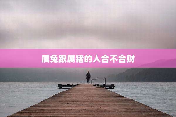 属兔跟属猪的人合不合财