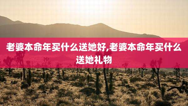 老婆本命年买什么送她好,老婆本命年买什么送她礼物