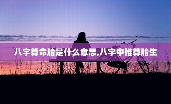八字算命胎是什么意思,八字中推算胎生