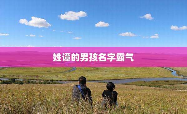 姓谭的男孩名字霸气