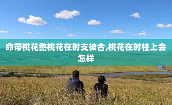 命带桃花煞桃花在时支被合,桃花在时柱上会怎样