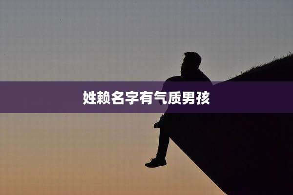 姓赖名字有气质男孩