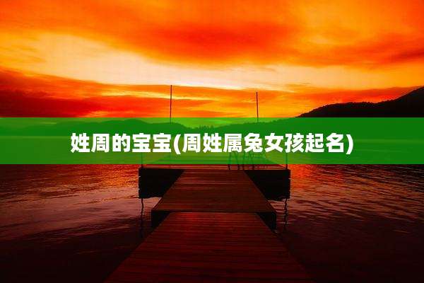 姓周的宝宝(周姓属兔女孩起名)