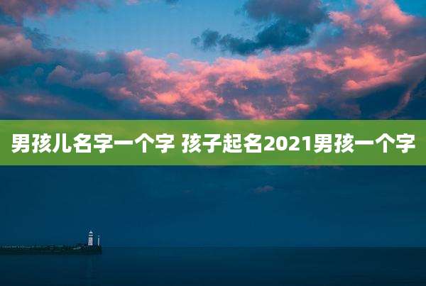 男孩儿名字一个字 孩子起名2021男孩一个字
