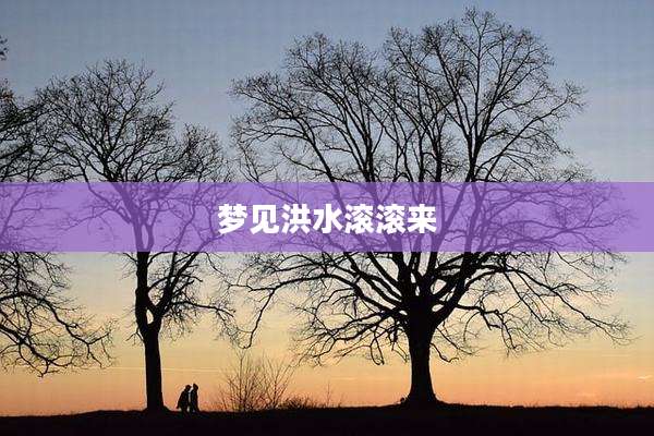 梦见洪水滚滚来
