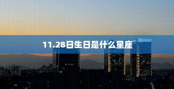 11.28日生日是什么星座