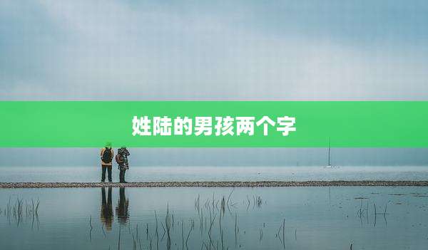 姓陆的男孩两个字