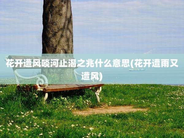 花开遭风啖河止渴之兆什么意思(花开遭雨又遭风)