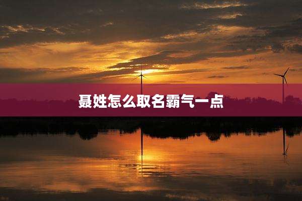 聂姓怎么取名霸气一点