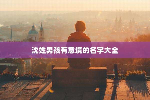 沈姓男孩有意境的名字大全