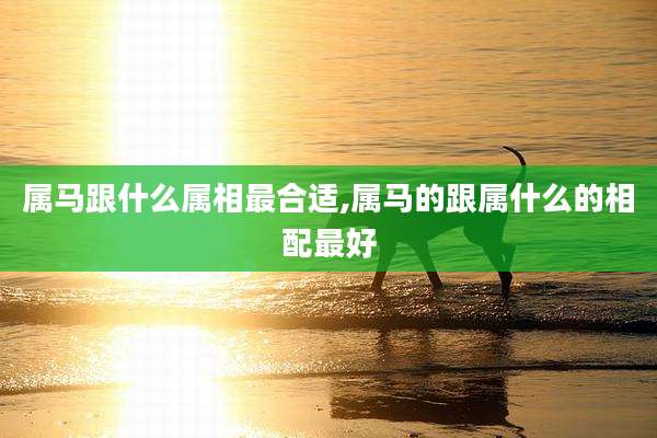 属马跟什么属相最合适,属马的跟属什么的相配最好