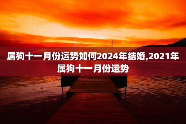 属狗十一月份运势如何2024年结婚,2021年属狗十一月份运势