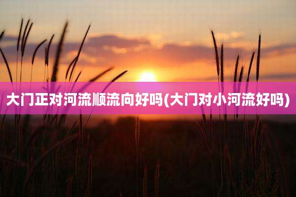 大门正对河流顺流向好吗(大门对小河流好吗)