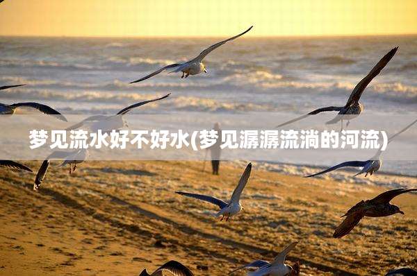 梦见流水好不好水(梦见潺潺流淌的河流)