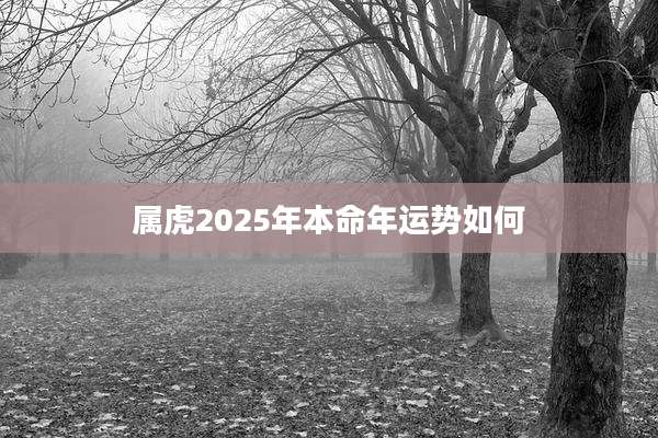 属虎2025年本命年运势如何