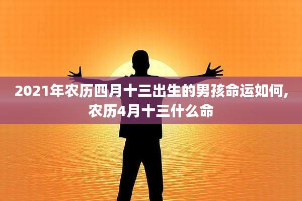 2021年农历四月十三出生的男孩命运如何,农历4月十三什么命