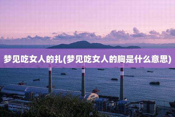 梦见吃女人的扎(梦见吃女人的胸是什么意思)