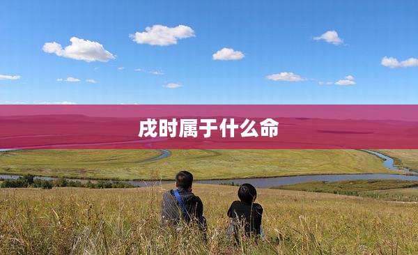 戌时属于什么命