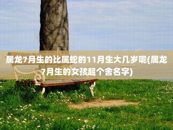 属龙7月生的比属蛇的11月生大几岁呢(属龙7月生的女孩起个舍名字)