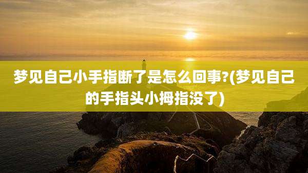 梦见自己小手指断了是怎么回事?(梦见自己的手指头小拇指没了)