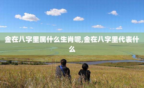 金在八字里属什么生肖呢,金在八字里代表什么
