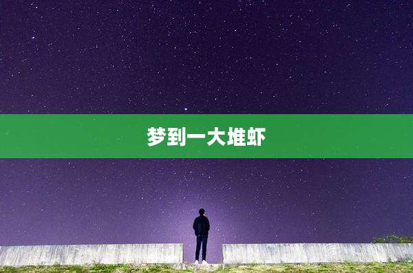 梦到一大堆虾