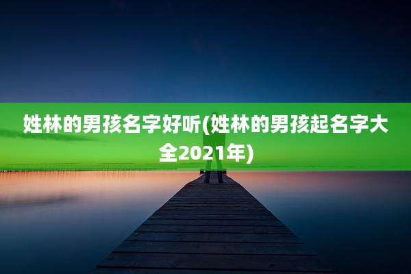 姓林的男孩名字好听(姓林的男孩起名字大全2021年)