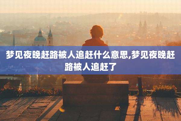 梦见夜晚赶路被人追赶什么意思,梦见夜晚赶路被人追赶了