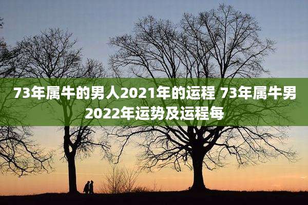 73年属牛的男人2021年的运程 73年属牛男2022年运势及运程每
