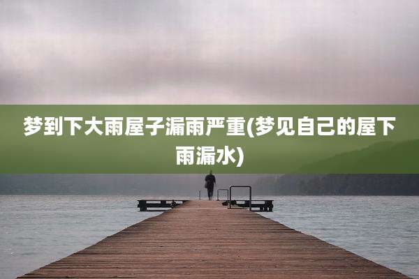 梦到下大雨屋子漏雨严重(梦见自己的屋下雨漏水)