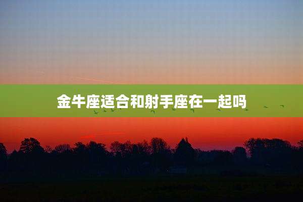 金牛座适合和射手座在一起吗