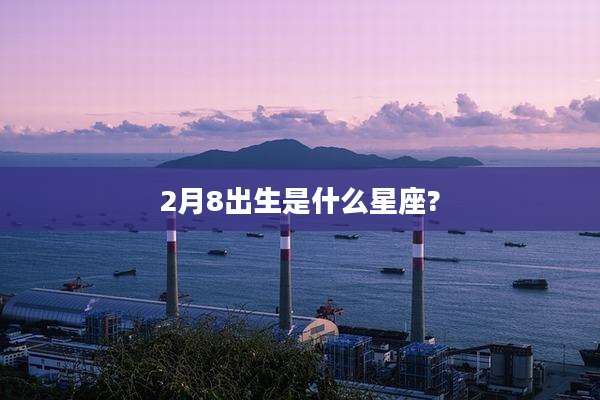 2月8出生是什么星座?