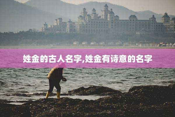姓金的古人名字,姓金有诗意的名字