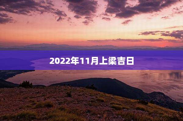 2022年11月上梁吉日