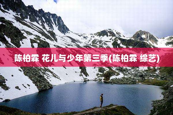 陈柏霖 花儿与少年第三季(陈柏霖 综艺)