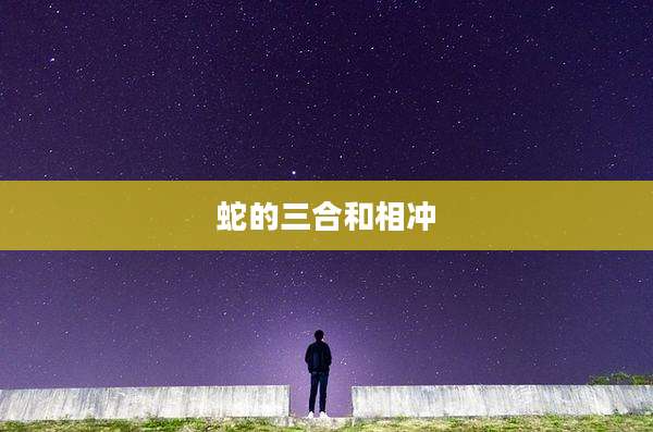 蛇的三合和相冲