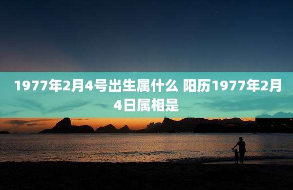 1977年2月4号出生属什么 阳历1977年2月4日属相是