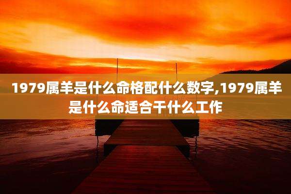 1979属羊是什么命格配什么数字,1979属羊是什么命适合干什么工作