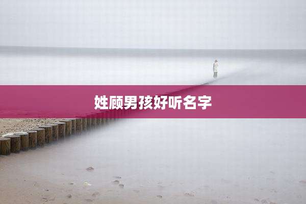 姓顾男孩好听名字