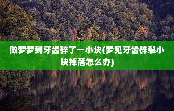 做梦梦到牙齿碎了一小块(梦见牙齿碎裂小块掉落怎么办)