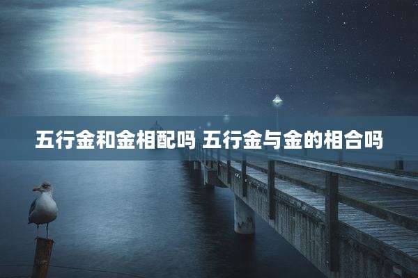 五行金和金相配吗 五行金与金的相合吗