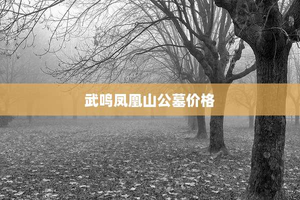 武鸣凤凰山公墓价格