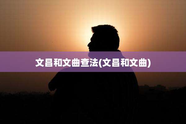 文昌和文曲查法(文昌和文曲)