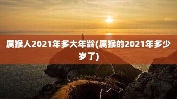 属猴人2021年多大年龄(属猴的2021年多少岁了)