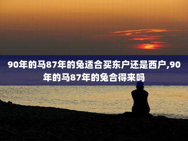 90年的马87年的兔适合买东户还是西户,90年的马87年的兔合得来吗