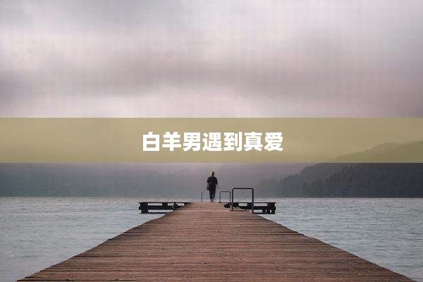 白羊男遇到真爱