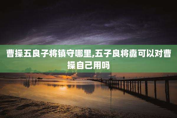 曹操五良子将镇守哪里,五子良将纛可以对曹操自己用吗