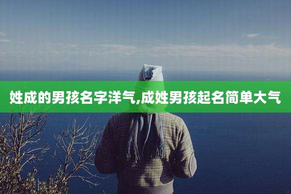 姓成的男孩名字洋气,成姓男孩起名简单大气
