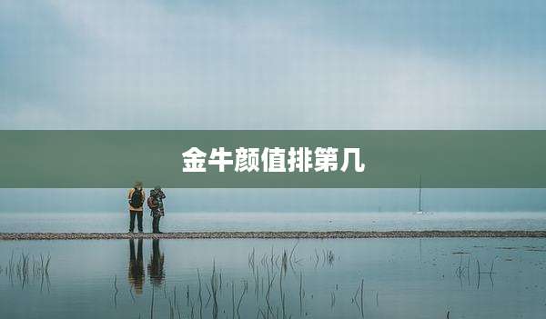 金牛颜值排第几